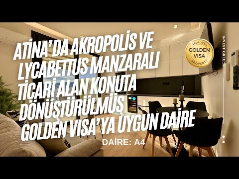 Atina'da Akropolis Manzaralı Satılık Golden Visaya Uygun Daire - A4 | Yunanistan Golden Visa